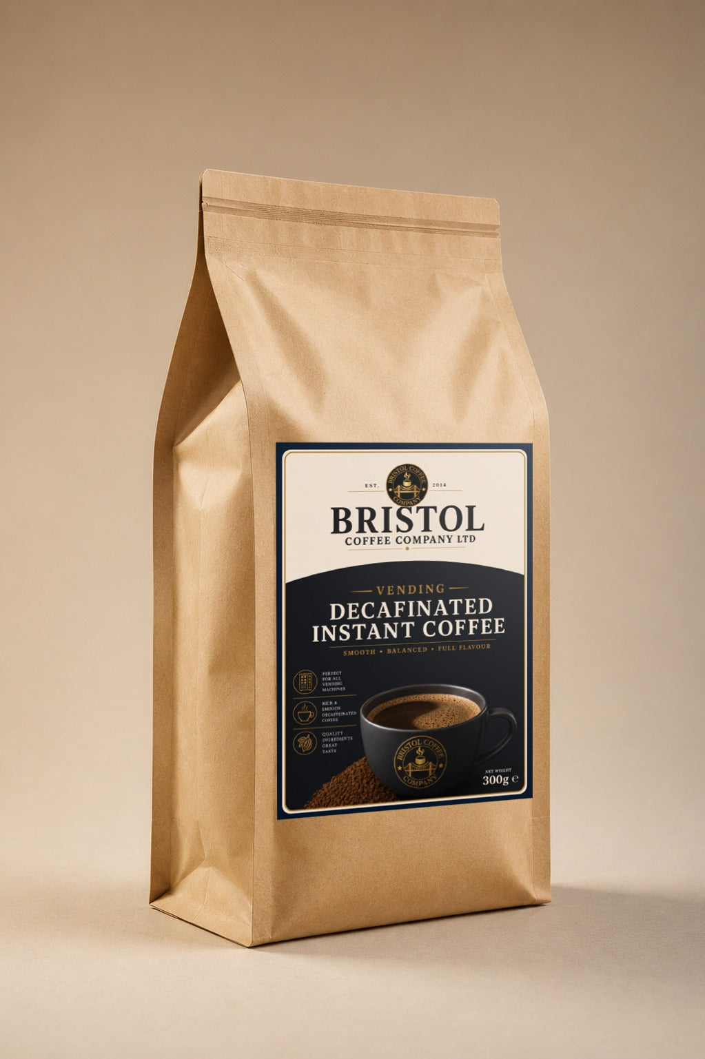 Bristol Coffee Company Decaffeinated Instant Coffee